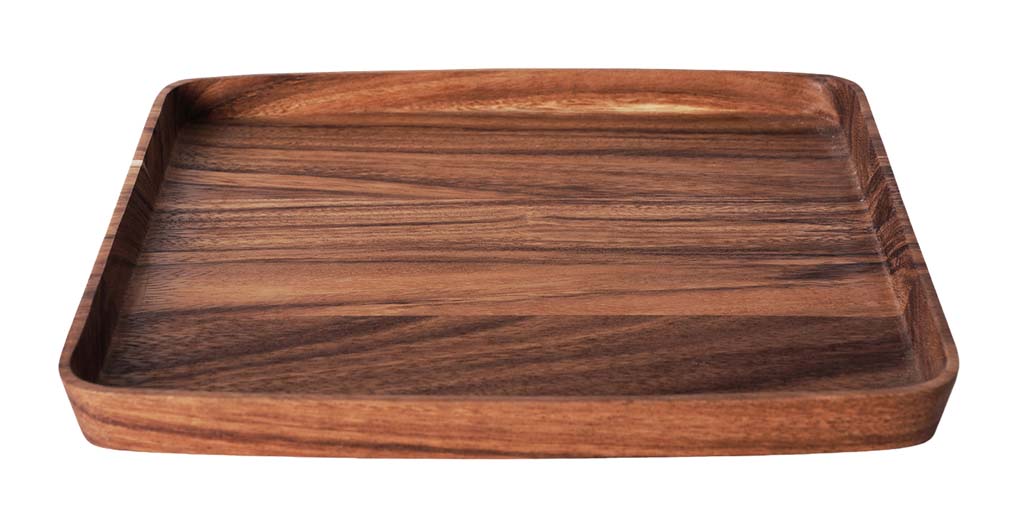 【ポイント15倍】アカシア 正角トレー L CU-044【オイル仕上げ】 EBM vol.25[1603-5]和・洋・中食器