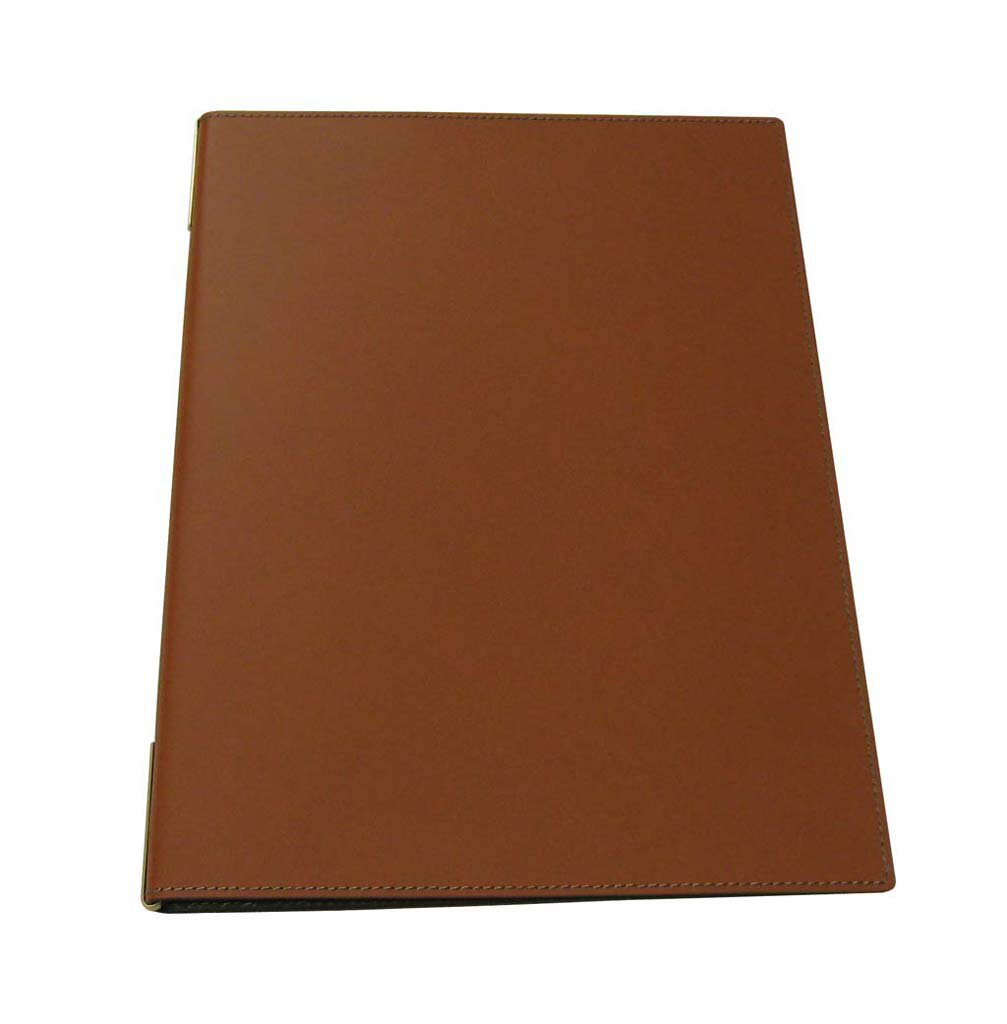 【ポイント16倍】シンビ 皮製メニューブック KM-201-P 金茶 EBM vol.25[1917-3]メニュー・卓上サイン