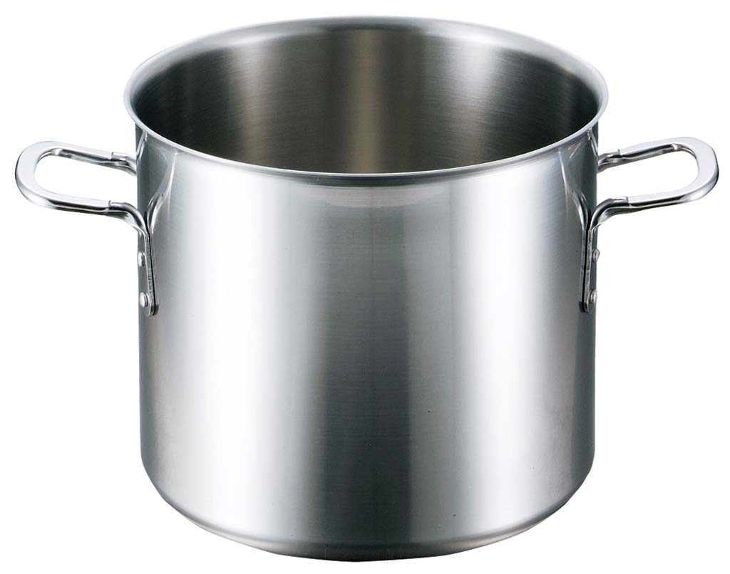 【ポイント20倍】EBM ビストロ 三層クラッド 寸胴鍋 27cm 蓋無 EBM vol.25[83-1]IH・ガス兼用鍋【電磁調理器対応:200V】