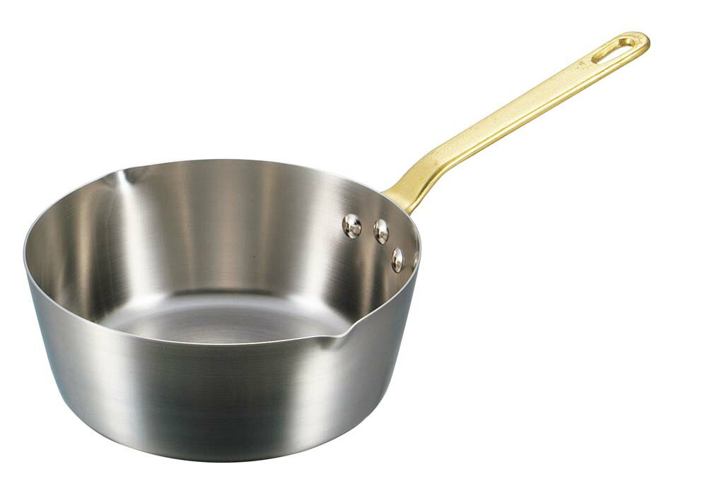 【ポイント20倍】キングデンジ 雪平鍋(目盛付)18cm【電磁調理器200V】 EBM vol.25[94-9]IH・ガス兼用鍋