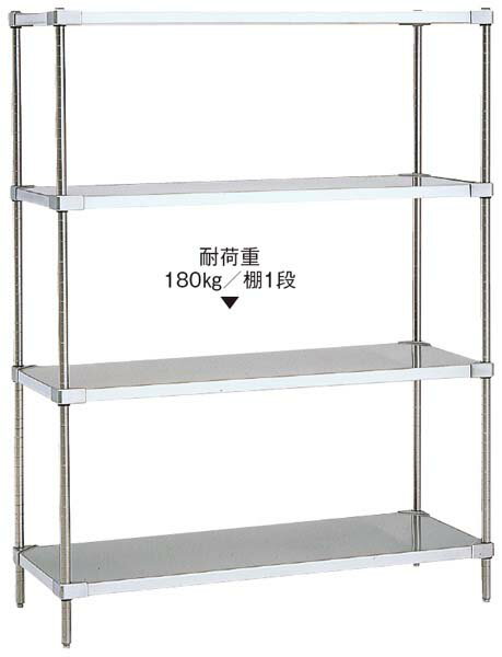 【ポイント20倍】18-8 ソリッドエレクターシェルフ 5段 PS1390×LSS1820S【メーカー直送】 EBM vol.25[2..