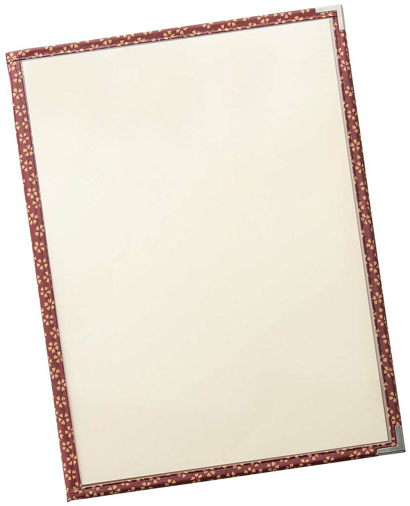 【ポイント18倍】えいむ PP布地クリアテーピングメニューブック 赤 PTA-441【日本製】 EBM vol.25[1919..