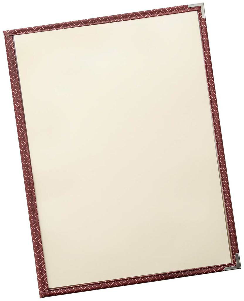 【ポイント18倍】えいむ PP布地クリアテーピングメニューブック 赤 PTA-442【日本製】 EBM vol.25[1919..