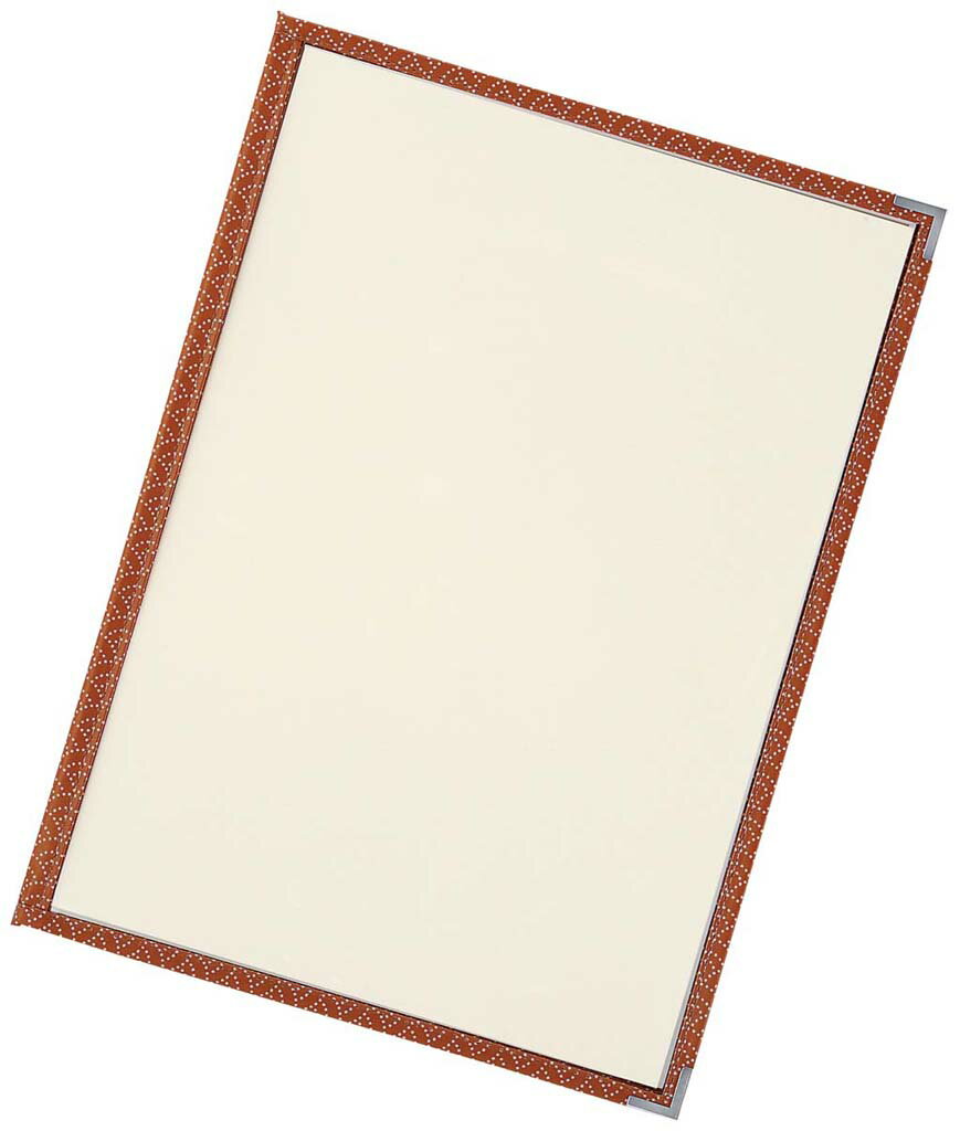 【ポイント18倍】えいむ PP布地クリアテーピングメニューブック 茶 PTA-442【日本製】 EBM vol.25[1919..