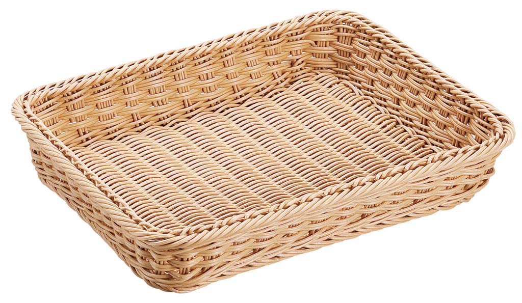 【ポイント20倍】抗菌樹脂 角型バスケット DS101 49型 ナチュラル【抗菌】【洗浄機OK】 EBM vol.25[1058-4]ディスプレイ用品