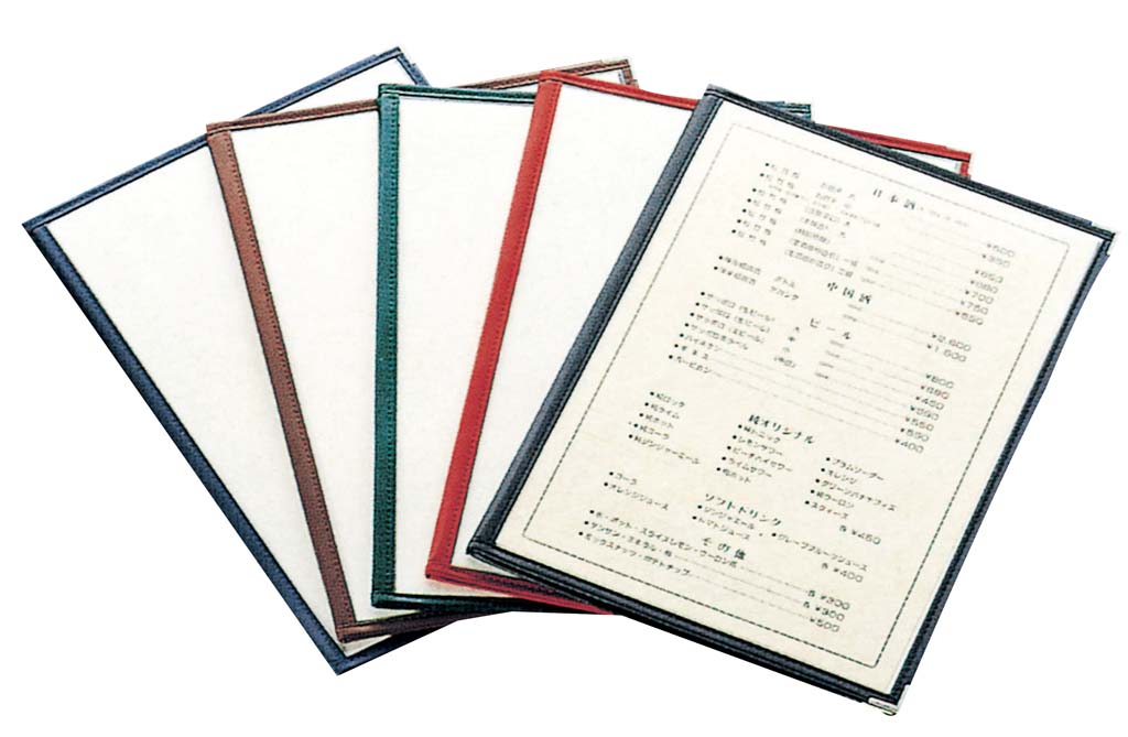 【ポイント18倍】えいむ クリアテーピング メニューブック 合皮 LTB-44 茶【日本製】 EBM vol.25[1919-..