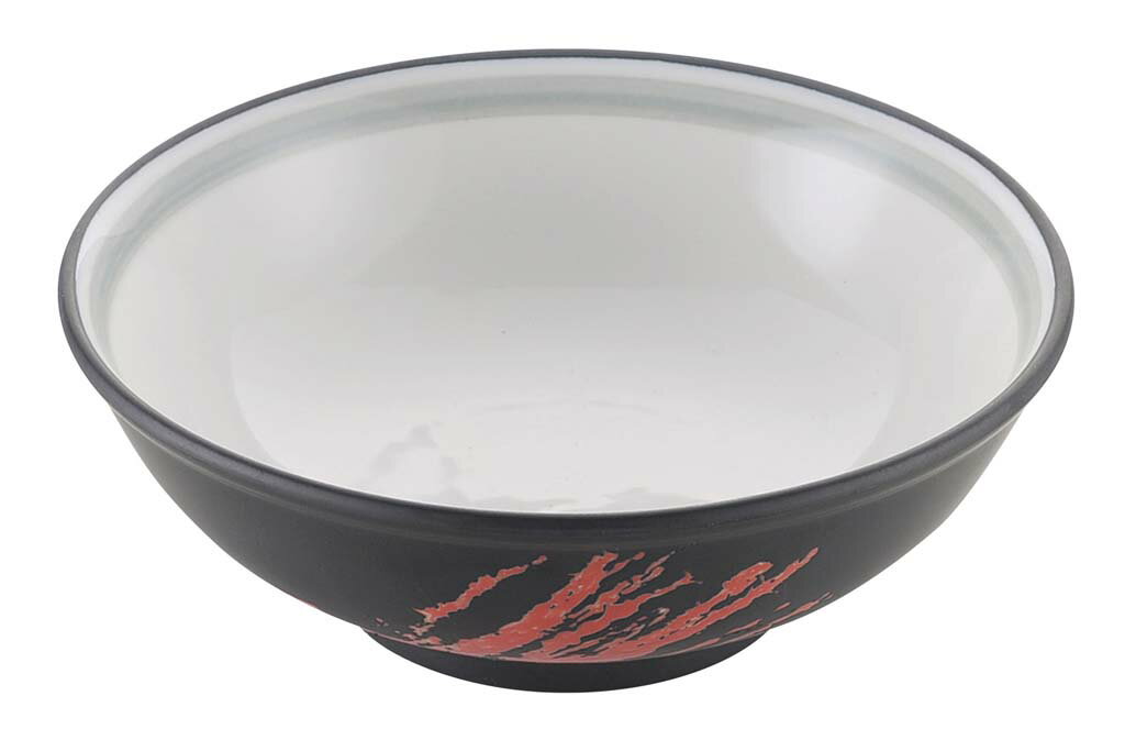 【ポイント19倍】磁器 中華食器 黒釉筆流し 玉渕丼 7寸(φ215)【レンジ】【食器乾燥機対応】【洗浄機OK..