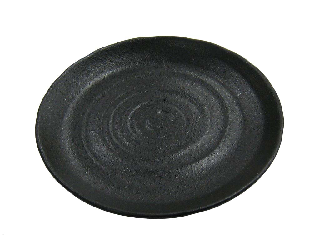 【ポイント19倍】天目砂鉄 丸皿 6.5寸(φ195)【レンジ】【食器乾燥機対応】【洗浄機OK】【消毒保管庫OK..