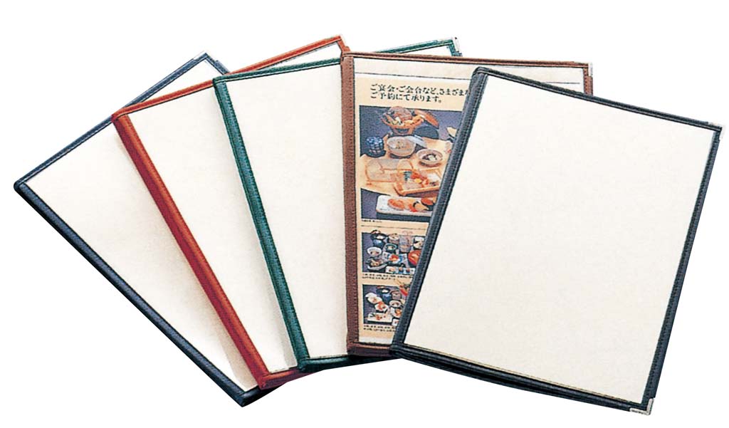 【ポイント18倍】えいむ クリアテーピング メニューブック 合皮 LTB-48 赤【日本製】 EBM vol.25[1919-..