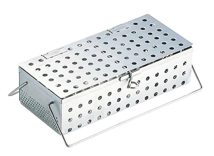 【ポイント20倍】UK 18-8 パンチング 箸 消毒カゴ S 205×90 EBM vol.25[2167-5]バスボックス・洗浄ラック(3)