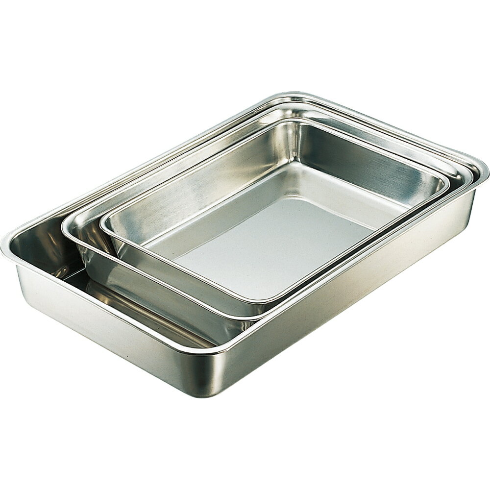 IKD　18-8抗菌角バット6枚取　角バット　ステンレス