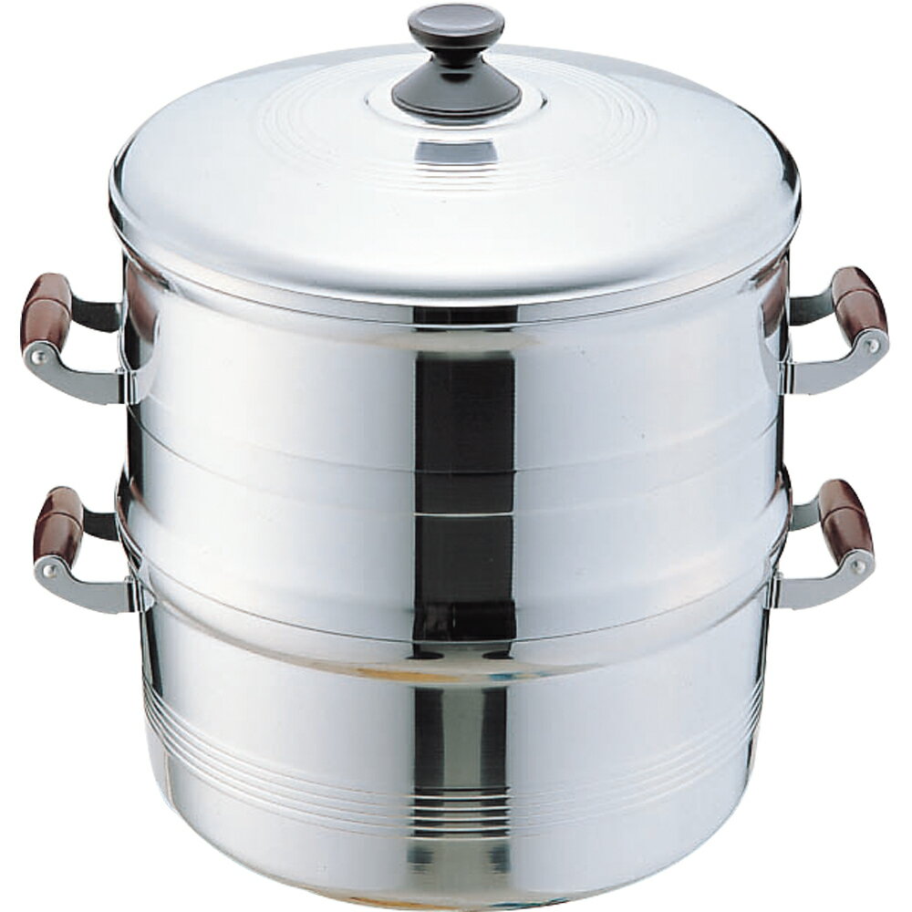 長生セイロ竹スノコ付二重26cm （蒸し段2個） 【あす楽対応】