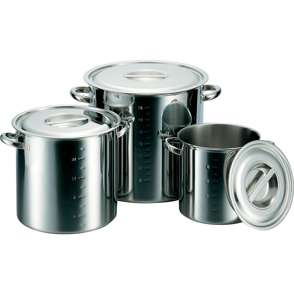 クローバー 電磁モリブデン寸胴 目盛付24cm