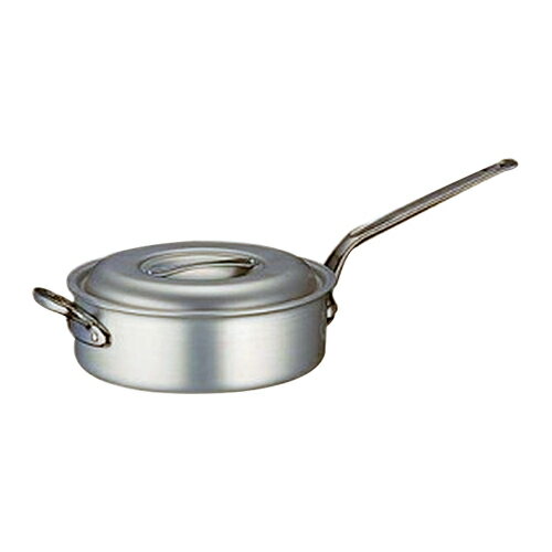 Sauce Pans - 北陸アルミニウム　ホクア　日本製　プロマイスター　浅型片手鍋36cm　ガス火専用　向い取手付