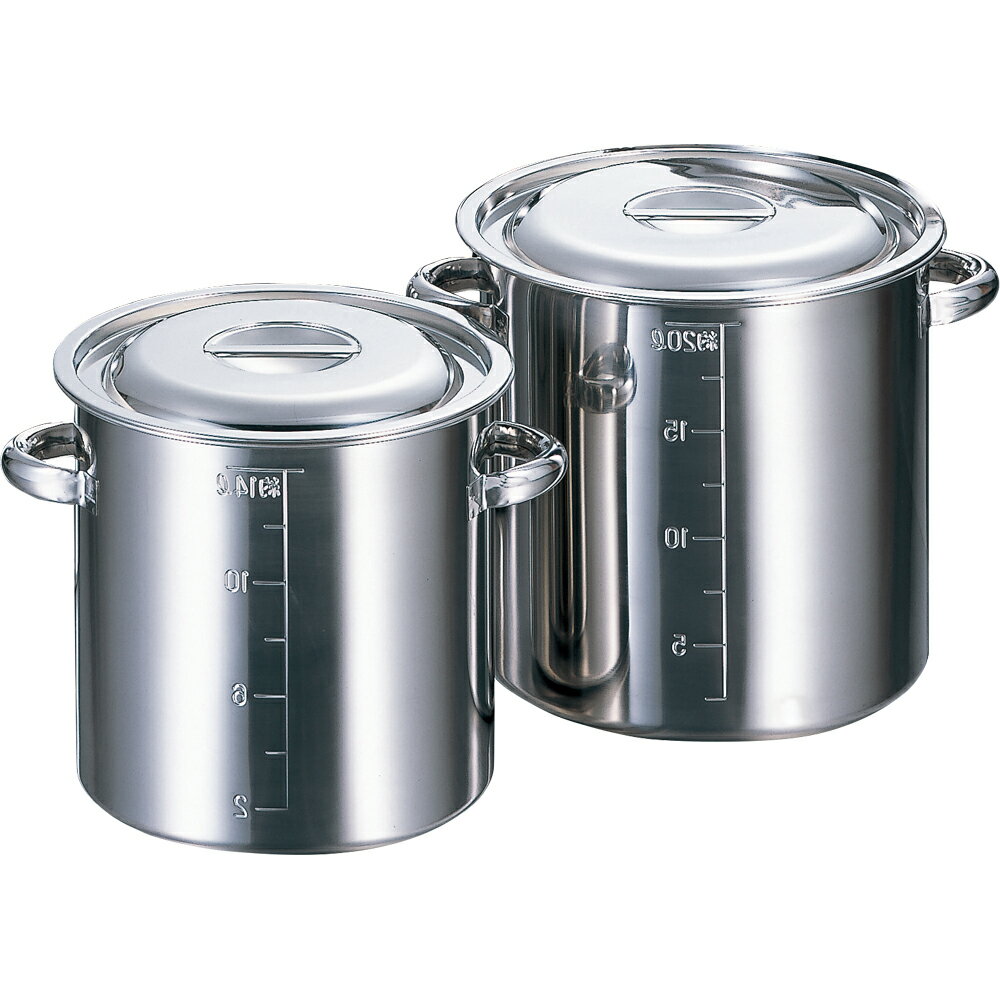 AG　モリブデン含有ステンレス寸胴鍋36cm(目盛付・手付)　【あす楽対応】