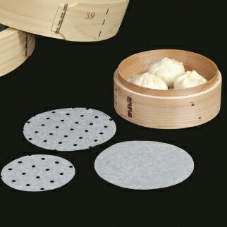 蒸笼 - シリコンメッシュペーパー　丸　RSM130　15cm用　500入　中華セイロ用シート　【あす楽対応】