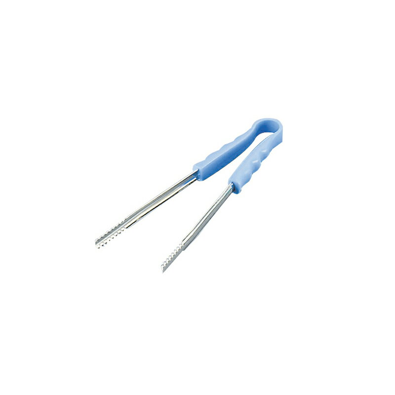 樂天商城 - MT　抗菌PC柄ワニ口トング　25cm　ブルー　【あす楽対応】