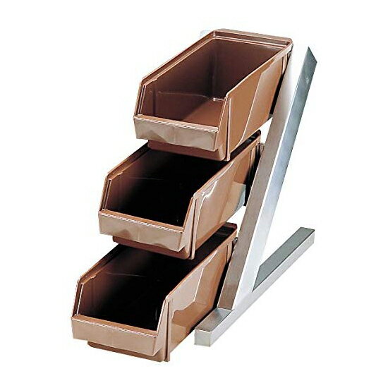樂天商城 - エムテートリマツ　燕三条　MT　オーガナイザー　3段1列　ブラウン　カトラリー　収納　バイキング　ビュッフェ　ホテル　旅館　外食