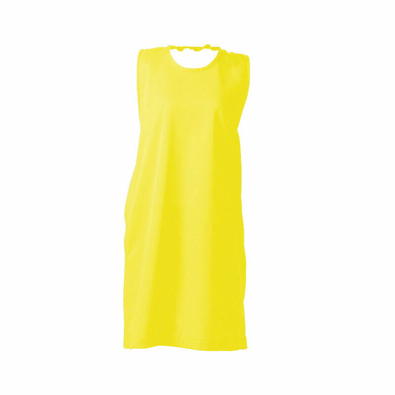 アイメッシュエプロンノースリーブ　E5100-33G　レモンイエロー　【あす楽対応】