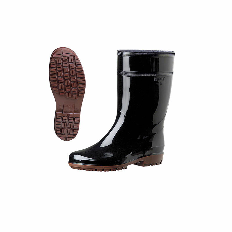 ハイグリップ長靴 HG2000N 25cm ブラック コックシューズ 厨房用シューズ 厨房用長靴