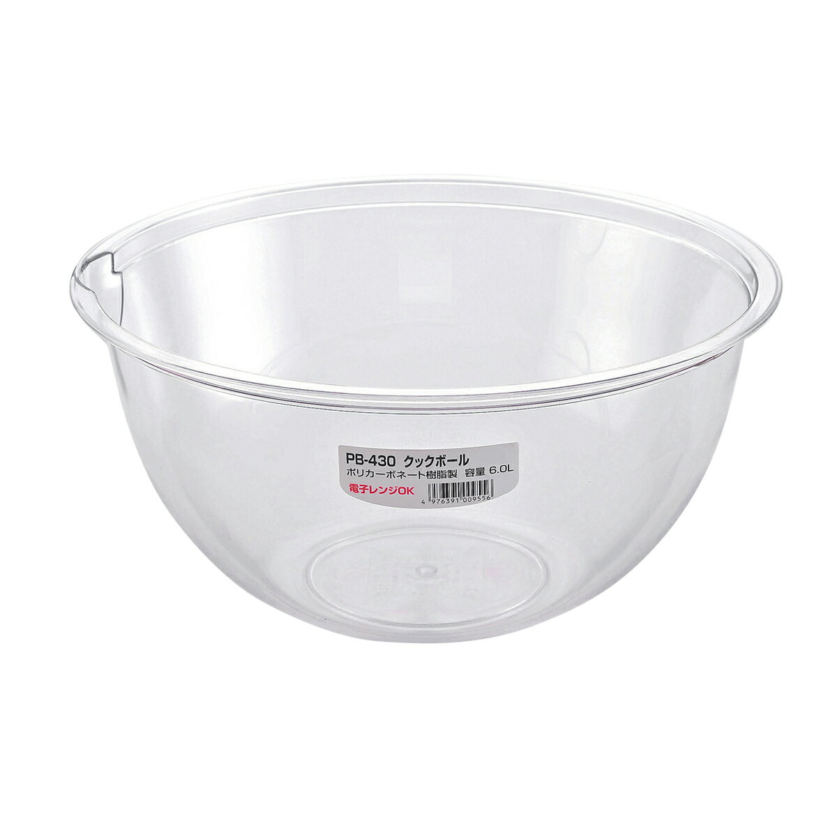 ポリカーボネート　クックボール　30cm　6.0L　ボウル　プラスチック　【あす楽対応】