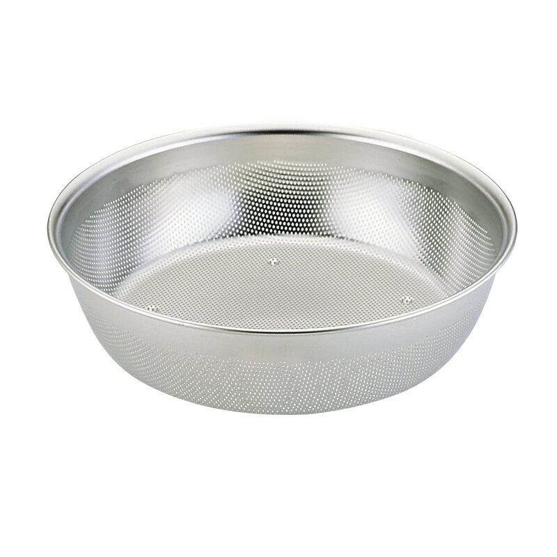 UK　18-8浅型パンチボール（浅型）　30cm　パンチング　ザル　　ボールザル