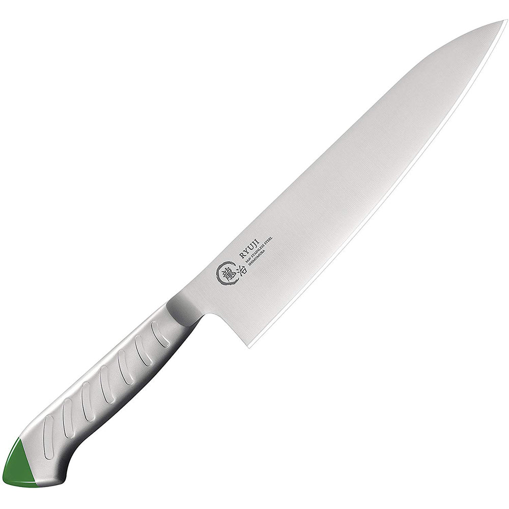 下村工業　燕三条　日本製　龍治ステンカラー牛刀　300mm　RYS−17G　グリーン　HACCP対策　飲食店　食..