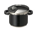 【セール中!初めての圧力鍋におすすめの1台/レシピ本付】オースプラス両手圧力鍋 5.0L黒 BODB50-BK 超高圧2段階切替 底三層 IH・ガス対応 省エネ...