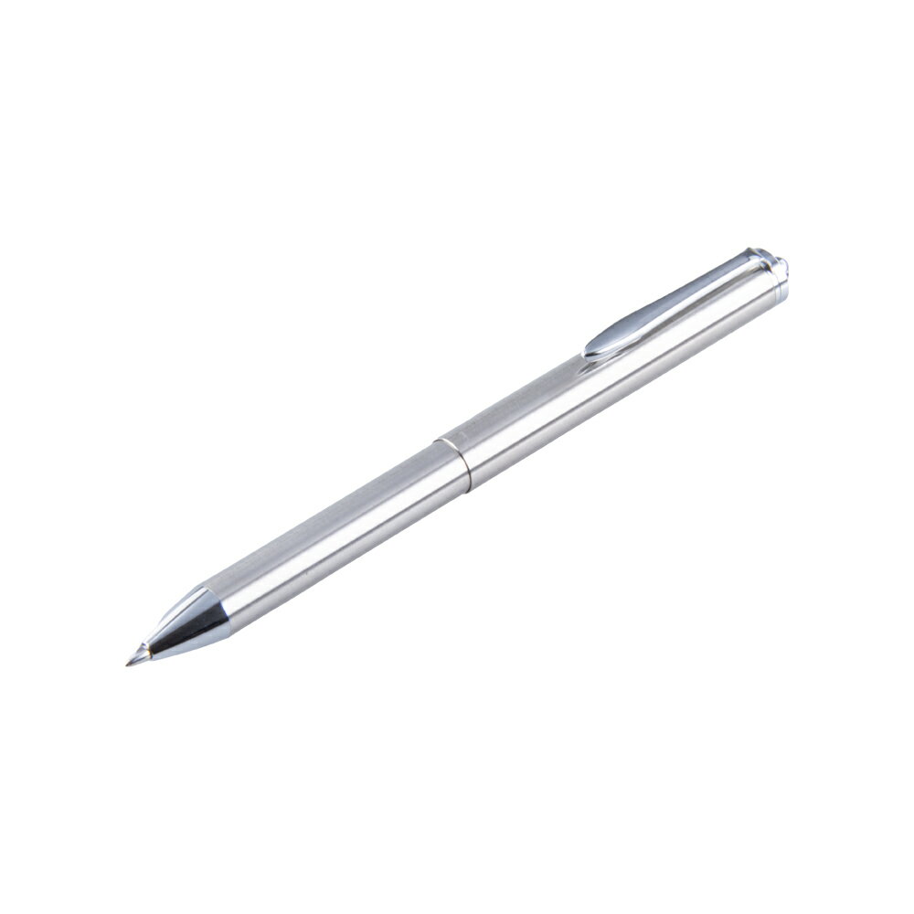 3色ステンレスボールペン(黒/赤/青)KTB-3C　クリップ付　【あす楽対応】