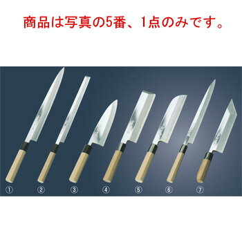 兼松作 鏡面仕上 鎌型薄刃庖丁 18cm【包丁】【キッチンナイフ】【和包丁】