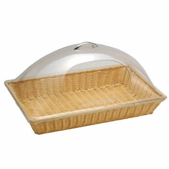 角型 カバー付 バスケット F 40148(11017)【業務用】【パンかご】