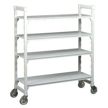 カムシェルフ可動 460×910×H1910 4段 ソリッド【代引き不可】【サービスワゴン】【キッチンワゴン】【キッチンカート】