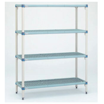 NEW メトロマックスQ シェルフ 4段 MQ2136G・MQ63PE【代引き不可】【エレクターラック】【収納ラック】【棚】