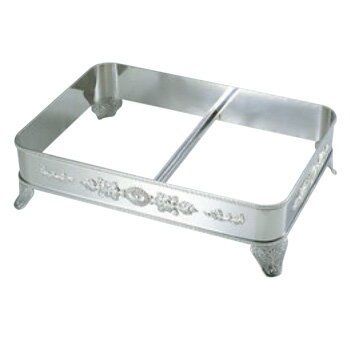 UK 18-8 S型 角飾台(板足)20インチ用【代引き不可】【シルバートレー】【お盆】【トレイ】