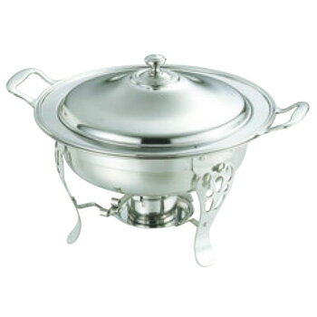 UK 18-8 共柄 丸チューフィングディッシュ 18インチ【代引き不可】【バンケットウォーマー】