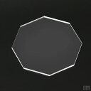 【送料無料】アクリル 八角形 40mm(4cm)×2.5mm【メール便】【クリア】【日本製】【八角】【8角】【オクタゴン】【透明】板 材料 DIY パーツ ディ...