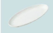 M11−209　楕円皿(大)　白【食器】【メラミン】【白い皿】【取り皿】【丸い皿】【業務用】