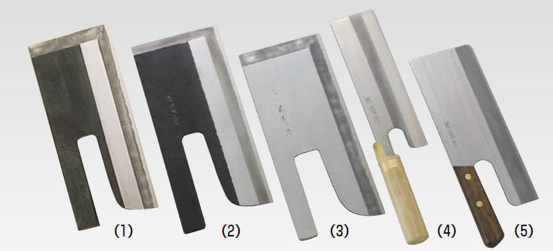 堺菊守 めん切包丁 (1) 極上 うどん切 (黒打)210mm【庖丁 業務用ナイフ 庖丁】【うどん庖丁】【麺切】【業務用】