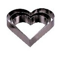 18-8 アルゴンハート セルクル 180×158×H50mm【製菓用品 製菓道具 お菓子作り】【ケーキ】【タルト】【クッキー】【洋菓子】【ムール】【ステンレス】【業務用】(3)
