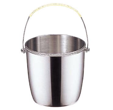 UK18-8 菊渕 M型 アイスペール【テーブルウェア】【ステンレス】【SUS304】【氷入れ】【ストッカー】【ホテル用品】【バー用品】【業務用】