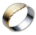 UKナフキンリング (ブラスシルバー ・部分金仕上) フェザー【ナプキン】【ナプキンリング】【店舗用品】【卓上備品】【業務用】
