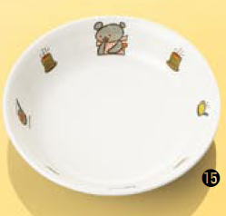 14cm丸深皿 D52KO【子供用 お子様用】【子ども用】【幼稚園にも】【こぐまちゃん】【丸い】【取り皿】..