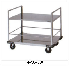 マルゼン 厨房用ワゴン（一般仕様） MWUD-096 リフト用運搬車【代引き不可】【業務用】【カート】【2段ワゴン】【ユーティリティ】【給食】【病院】