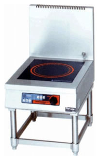 ※メーカー直送商品の為、代金引換には対応しておりません。 電磁調理器の安定した火力がスープに最適。 ・鍋自体が発熱する電磁誘導加熱方式なので、排気熱がなく、優れた熱効率を発揮します。 ・温度センサー（オプション）による温度管理（50℃～230℃）、タイマーによる時間管理で簡単に扱え、スープなど長時間煮込む調理に効果的です。 ・衝撃に強い素材（積層板）をトッププレートに採用した耐衝撃プレート仕様です。 【外形寸法】間口450×奥行600×高さ450 【プレート寸法】間口350×奥行400 【プレート数】1 【電磁ユニット】5kW 【電源】3相200V 【消費電力】5.0kW 【必要手元開閉器容量】20A ※温度センサー（オプション）の長さは400mmです。 ■■■■配送についての注意■■■■■ ・運送業者の運転手さんは原則1人の為、中型、大型商品の荷下ろしが出来ませんので、 配達当日は荷下ろしできるように、 人手をご用意下さい。 ・3～4人で持ち運ぶ事が困難な重量物の商品は支店止めとなります。 支店止めの場合はご足労ですが、お近くの営業所までお引き取りに行って頂く形になります。