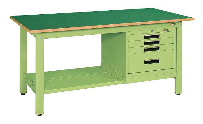 【個人宅配送不可】軽量作業台KKタイプ SVEキャビネット付 KK-59FSVE4【代引き不可】