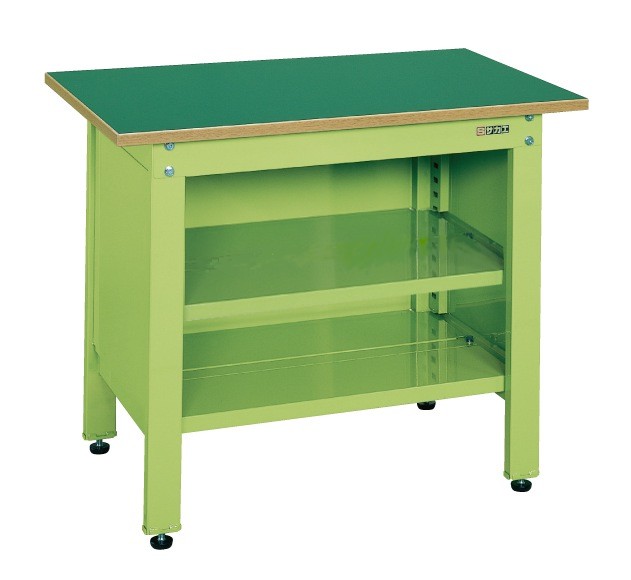 ※こちらの商品はメーカー直送のため代金引換はできません。 本体は角パイプ(構造用鋼管)を使用しているため非常に堅牢でしかもホコリが溜まりません。 外寸：W1200×D600×H740mm 内寸：W930×D448×H440mm カラー：サカエグリーン 質量：42kg 天板サイズ：1200×600×21mm 天板材質：サカエリューム天板 天板カラー：グリーン アジャスター：樹脂製　ネジ径：M12　P=1.75 底板：スチール JAN:4549347116143関連商品
