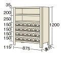 【個人宅配送不可】物品棚KW型 KW8117-24【代引き不可】