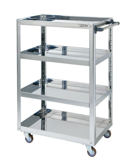 【個人宅配送不可】ステンレススーパーワゴン KR-200LSU4BJ【代引き不可】