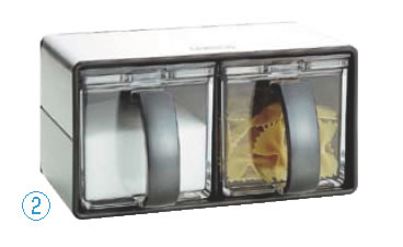 Nフォルマ 調味料ケース ステンレス2【薬味容器】【薬味入れ】【調味料入れ】【業務用】【調味料入れ】【調味料収納】