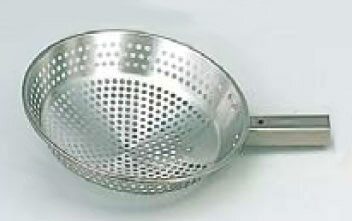 抗菌角柄用18-8網ひしゃく 25cm【業務用】